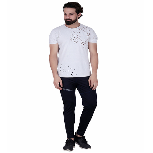Navy Abloom Trackpant For Mens - 100% Stretchable