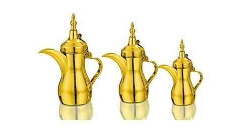 Gold Arabian Coffee Pot Dallah Raslaan