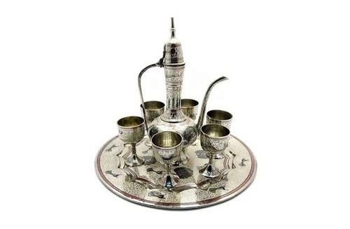 Brass Silver Dallah Set