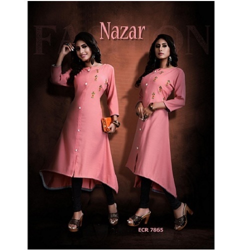 Light Pink Trendy Kurti