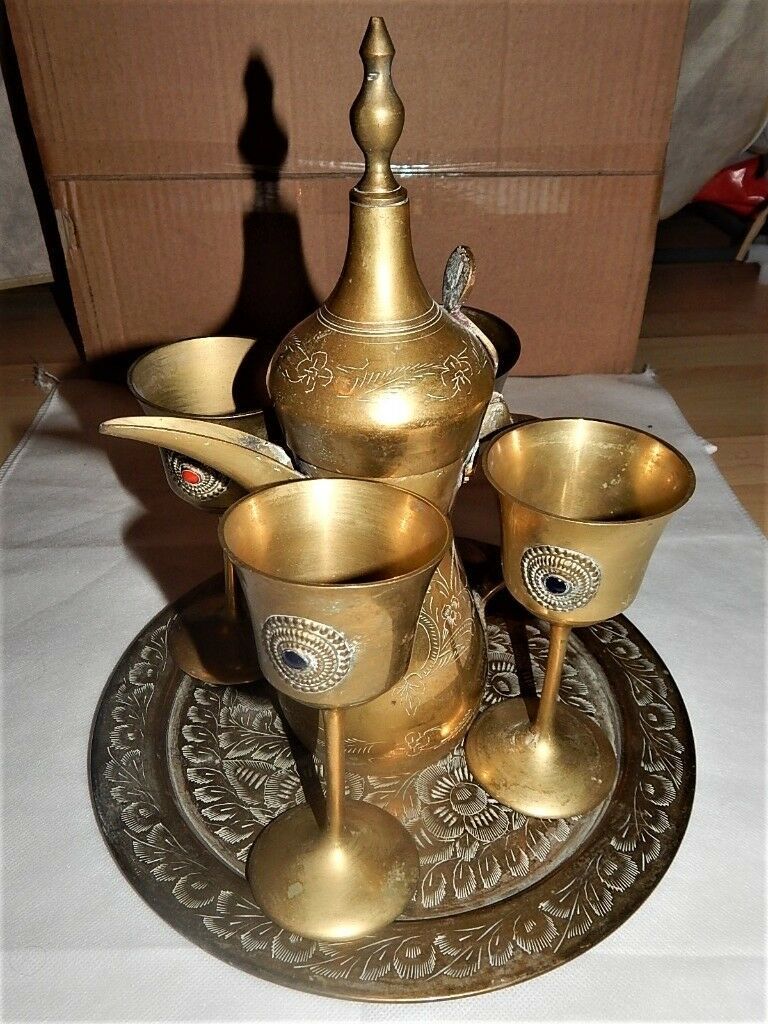 Arabic Coffee Gold Dallah Set
