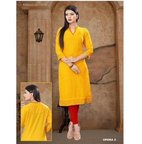 Yellow Formal Kurti