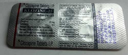 KLOZINE - 25 MG Tablets | Suitable for Children, Teenagers, Women, Adults, Aged Persons, Treats Schizophrenia and More