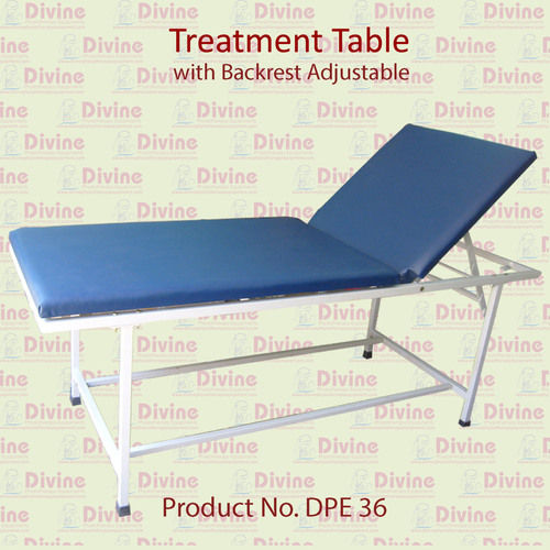 Treatment Table With Backrest Adjustable Age Group: Children