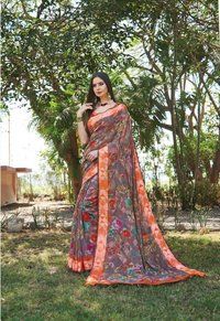 Digital Printed Silk Sarees