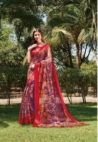 Digital Printed Silk Sarees