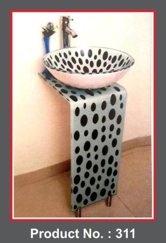 White Glass L Bend Full Set