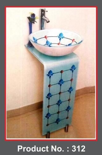 White Glass L Bend Full Set