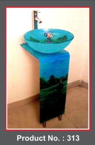 Blue Glass L Bend Full Set