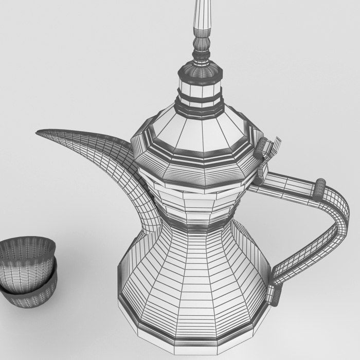 Dallah Coffee in 3D Model
