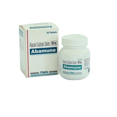 Abamune - 300 Mg Abacavir Tablets | Pack of 30, White Antiviral Formulation by Cipla