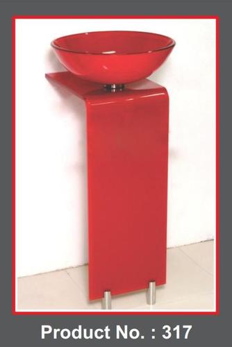 Red Glass L Bend Full Set