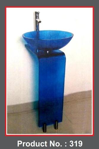 Blue Glass L Bend Full Set