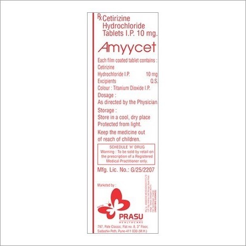 10mg Cetirizine Hydrochloride Tablet 10mg Cetirizine Hydrochloride Tablet