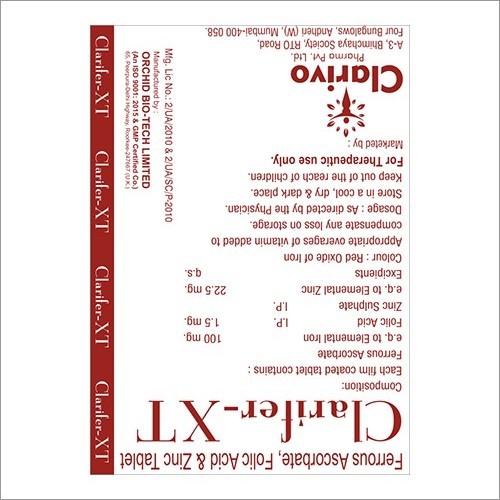 Ferrous Ascorbate Zinc Tablet