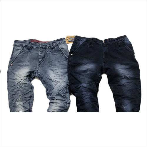 Mens Designer Crushed Jeans