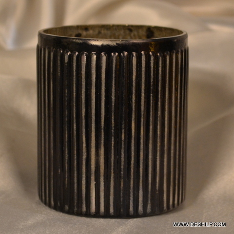 Black T LIGHT CANDLE VOTIVE
