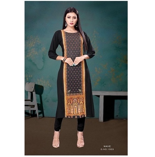 Cotton Black Kurti