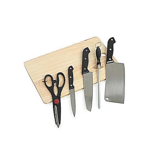 Knife set with chopping board