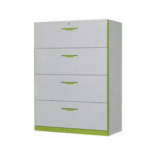 White & Green Gms 7 Filling Cabinet