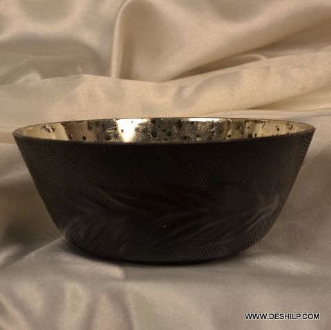 SPLENDID GLASS SILVER BOWL