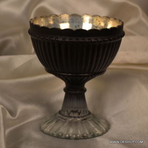 ICE CUP SHAPE GLASS CANDLE VOTIVE