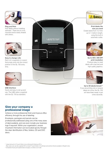 Brother QL-700 Label Printer