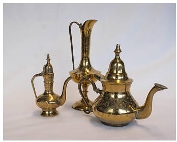 Coffee & Tea Dallah Brass Set