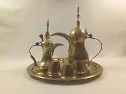 Set of 2 Brass Antique Dallah