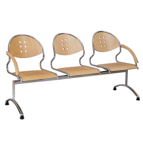 Silver & Cream Waiting Room Chair