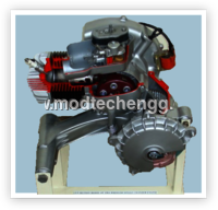 MODEL OF ENGINE ASSEMBLY WITH CLUTCH & GEAR BOX 