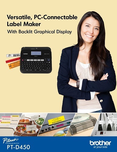 PT- D450,Versatile,PC Connectable Label Maker