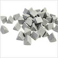 Ceramic Deburring Polishing Media - Triangular Shape, Various Sizes, Gray Color | High Hardness, High Density, Preventative Packaging For Extended Quality