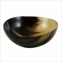 Horn Bowl - Premium Horn Material, Unique Artistic Shape , Elegant Finish And Smooth Edges