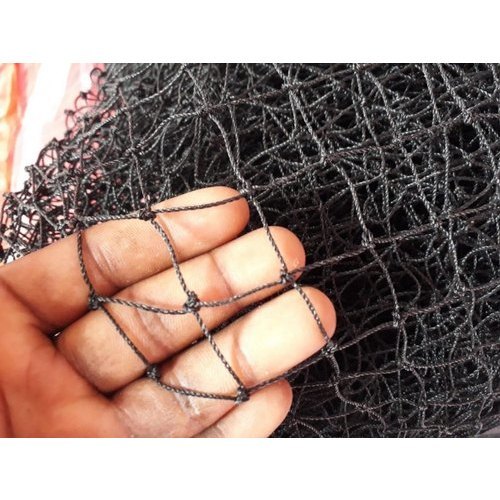 Black Anti Bird Shade Net - Nylon, 10x100 Feet, 1mm Thickness, 1 Inch Hole Size | Soft Material, Durable Twine, Roll Packaging