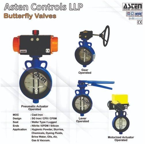 Butterfly Valve - Color: Silver