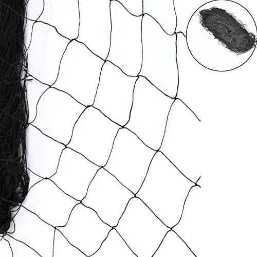 Protection Anti Bird Net - Nylon, 10ft x 100ft , Black Color, Soft Texture, Corrosion Resistant, High Strength with Clean Finishing Holes