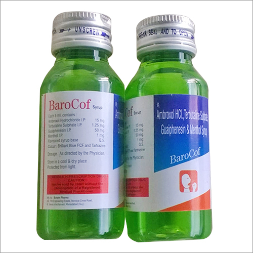 Guaiphenesin Menthol Syrups