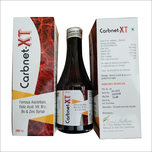 Ferrous Ascorbate Folic Acid Zinc Syrups Ferrous Ascorbate Folic Acid Zinc Syrups