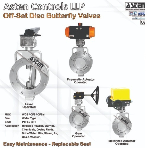 Industrial Motorized Butterfly Valves - Application: Air