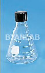 Conical Flask with PTFE Screw Cap By SHARMA SCIENTIFIC INDUSTRIES
