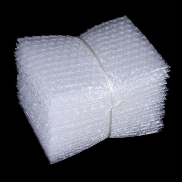 Transparent Air Bubble Pouch - PE Material, 3 mm Thickness, 10 mm Bubble Size | Soft, Transparent, 3 Side Seal Packing Format, Multiple Sizes Available