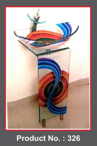 Blue Glass L Bend Full Set