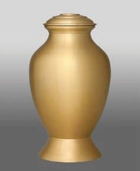Oz Brass Metal Cremation Urn