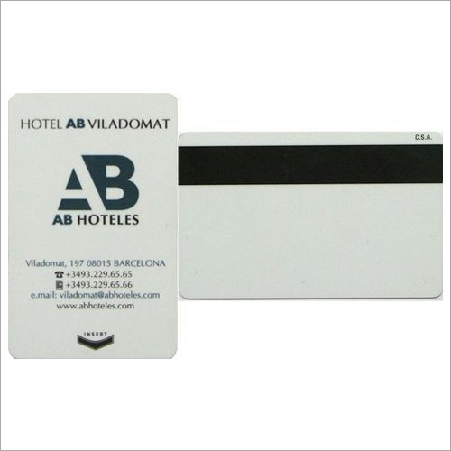 Magnetic Stripe Card - Plastic Double Sided 30 Micron Thickness Rectangular Shape Glossy Finish | Easy to Install Ideal for Office and College Use