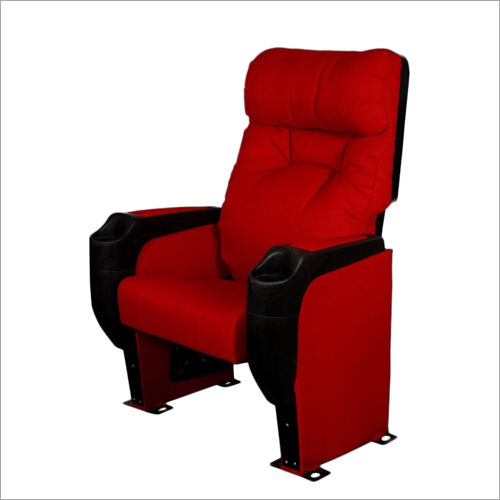 Wood Leather Theater Chair