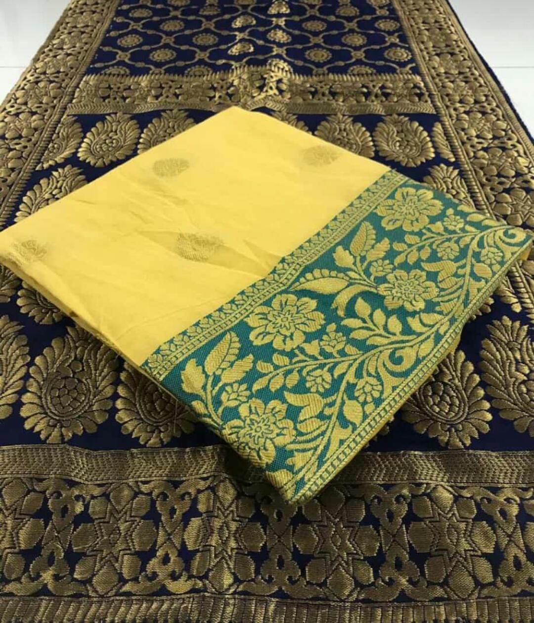 Exclusive Designer Cotton Silk Dress Material