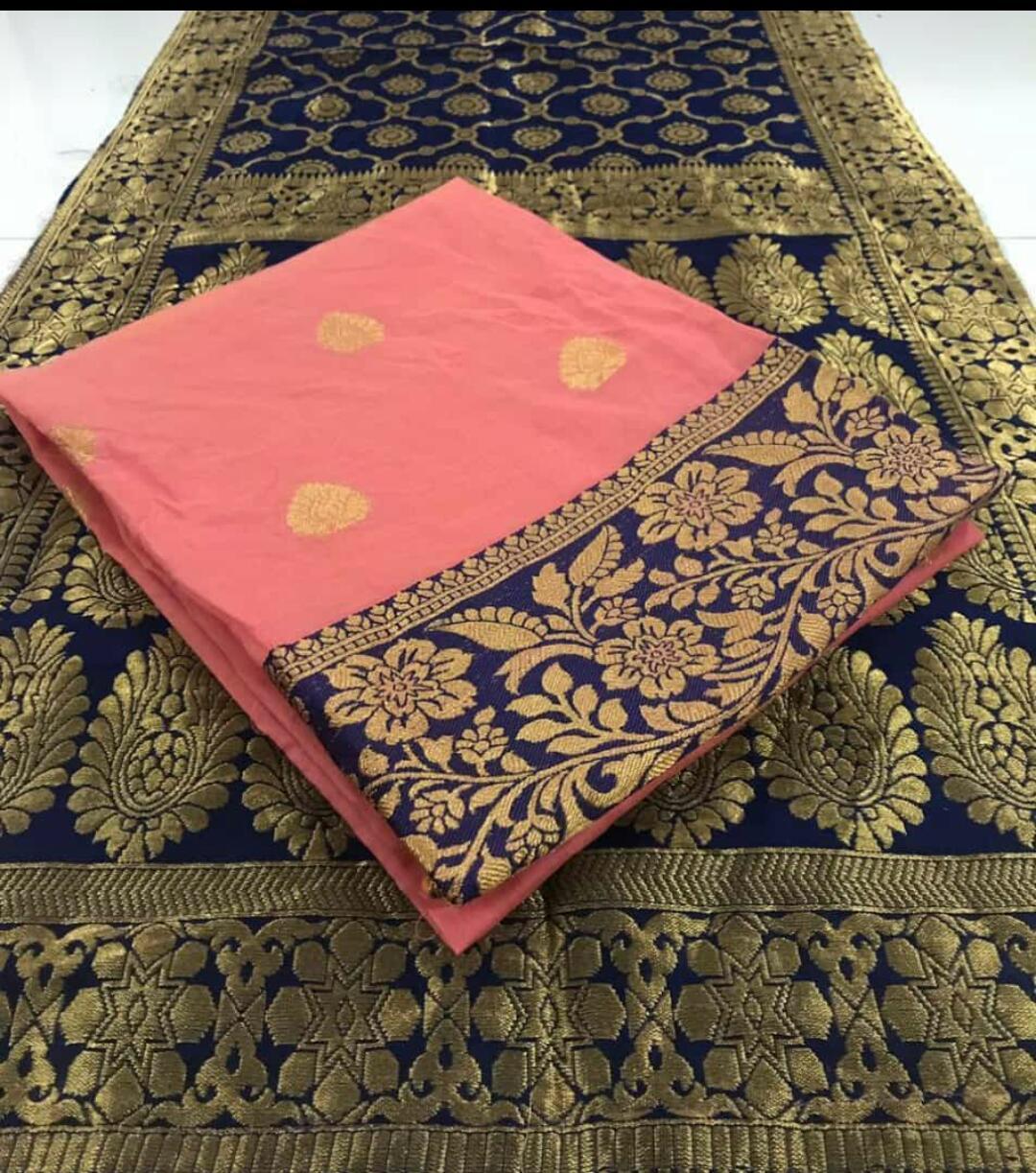 Exclusive Designer Cotton Silk Dress Material