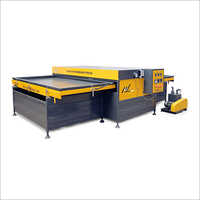 Vacuum Membrane Press Machine - Metal, 5300x1700x1600 Mm, Gray | Horizontal Type, Plc Control, High Speed, 1-2 Working Tables, Automatic/manual Mode