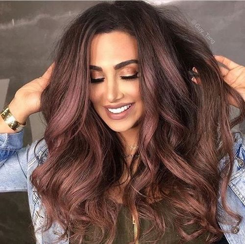 Dark Rose Ccocolate Brown Body wave Wig